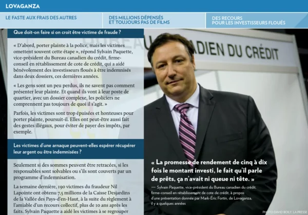 10-La-Presse+-24-octobre-2016-lovaganza-scandal.com-Karine-Lamarre-Marc-eric-fortin-Genevieve-JF-Jean-Francois-Gagnon