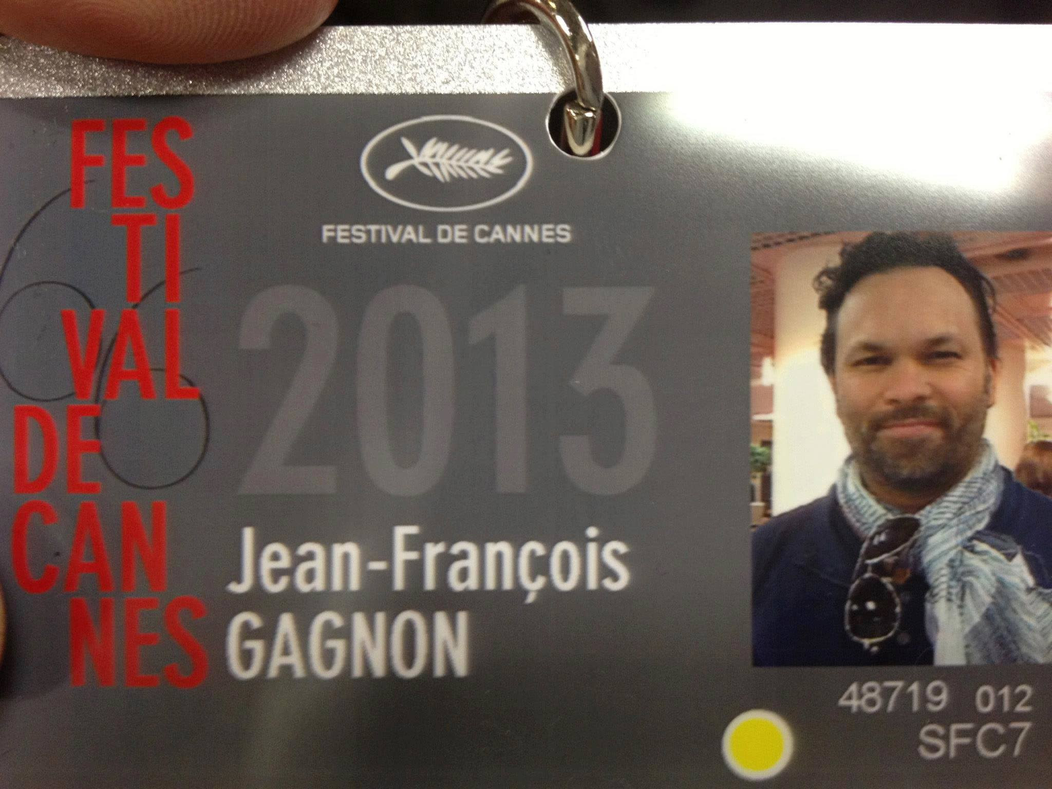 JF Gagnon, Festival de Cannes 2013