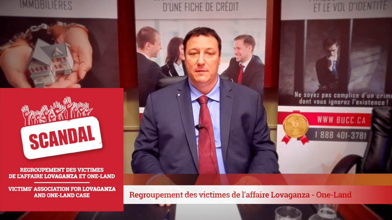 Sylvain Paquette, Bucc, Regroupement des victimes de l'affaire Lovaganza et One-land